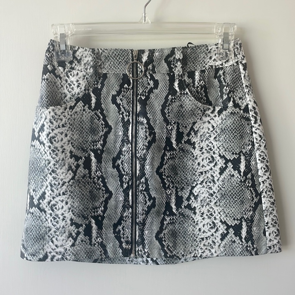 Reptile print skirt